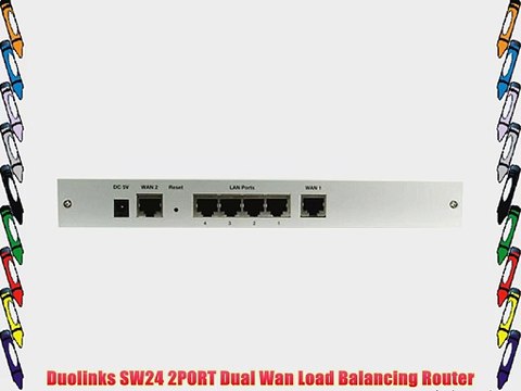 Duolinks SW24 2PORT Dual Wan Load Balancing Router