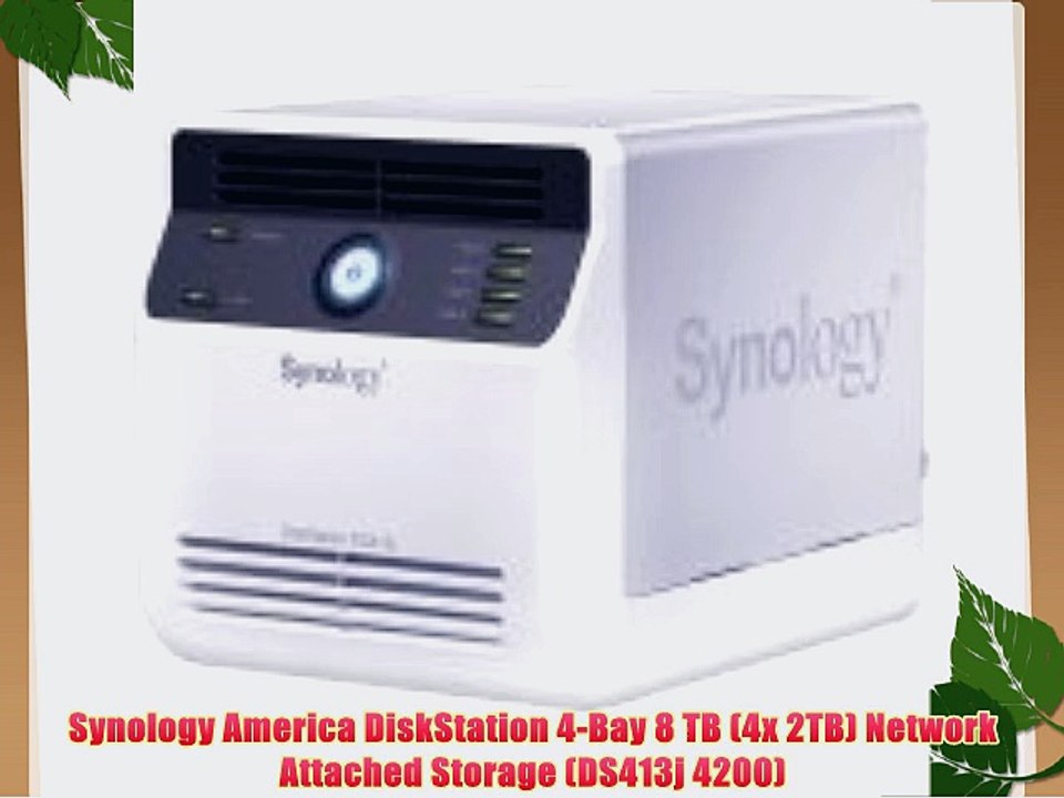 Synology America DiskStation 4-Bay 8 TB (4x 2TB) Network Attached Storage (DS413j 4200)