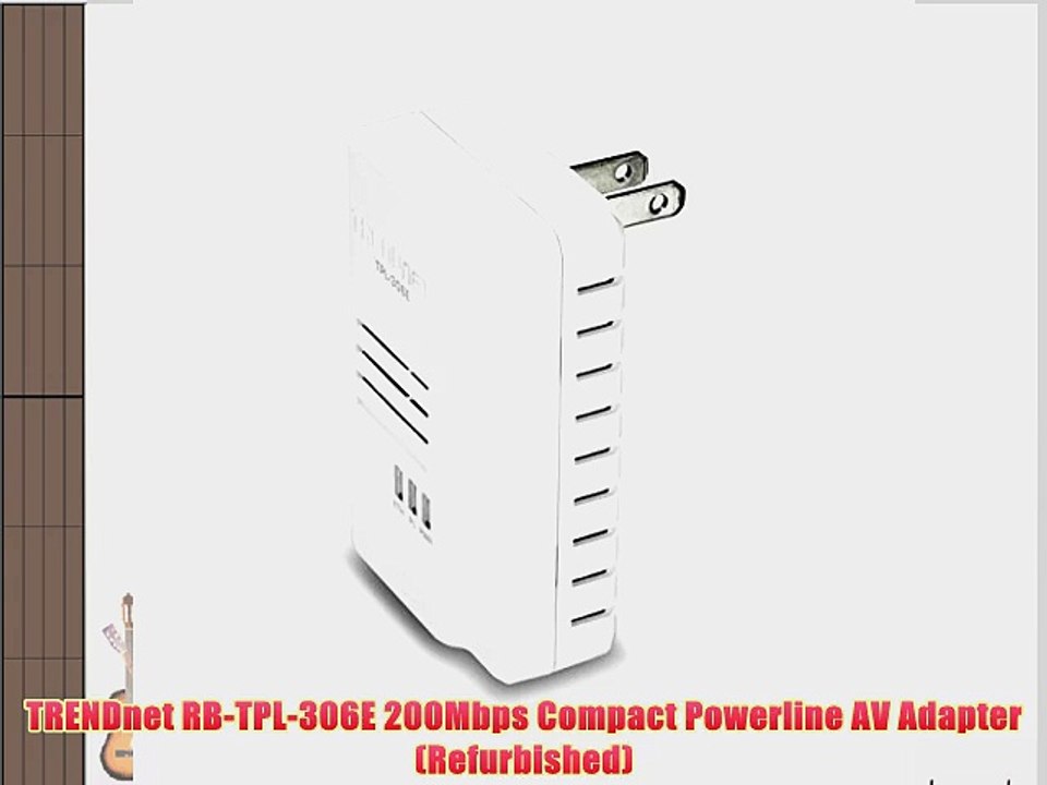 TRENDnet RB-TPL-306E 200Mbps Compact Powerline AV Adapter (Refurbished)