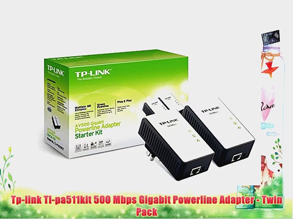 Tp-link Tl-pa511kit 500 Mbps Gigabit Powerline Adapter - Twin Pack