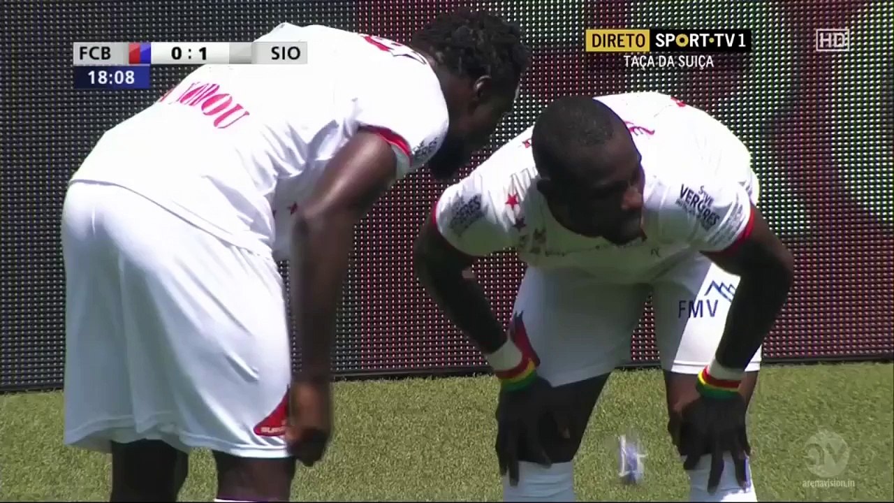 0-1 Moussa Konaté Goal | FC Basel vs FC Sion | Swiss Cup Final 07.06.2015