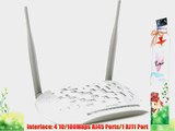 TP-LINK TD-W8961ND Wireless N300 ADSL2  Modem Router 2.4Ghz 300Mbps 802.11b/g/n Splitter 2x