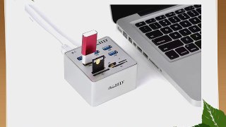 ViewHD Premium Quality USB 3.0 6-Port Hub (Newest VL812 Chipset) with Card Reader
