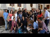 Napoli - Gli studenti festeggiano il compleanno del cardinale Sepe (03.06.15)