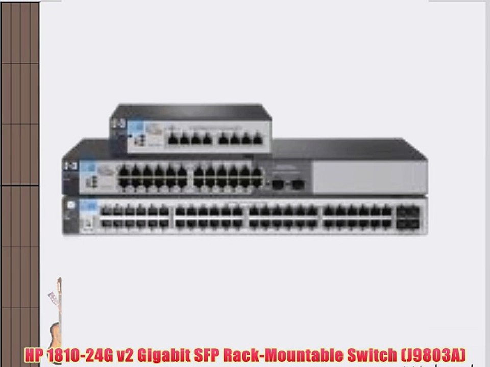 HP 1810-24G v2 Gigabit SFP Rack-Mountable Switch (J9803A)