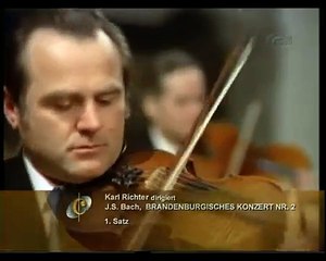 Bach Brandenburg Concerto No 2  in F major, BWV 1047 mvt1 Allegro moderato  D°,Karl Richter