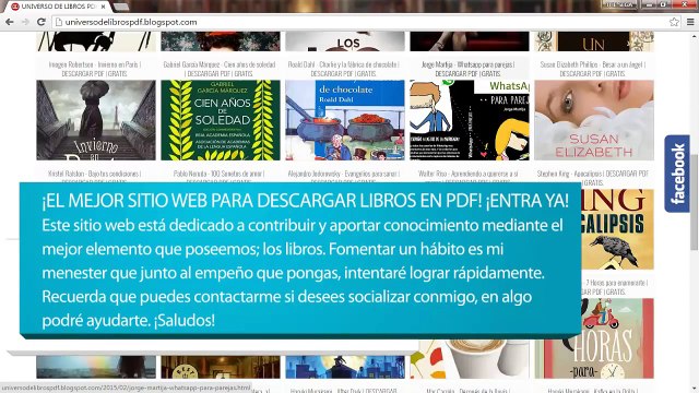 EL MEJOR SITIO WEB PARA DESCARGAR LIBROS GRATIS | Biblioteca Virtual PDF | 2015.