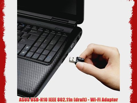 ASUS USB-N10 IEEE 802.11n (draft) - Wi-Fi Adapter
