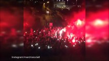 Juventus return to heroes welcome from fans in Turin