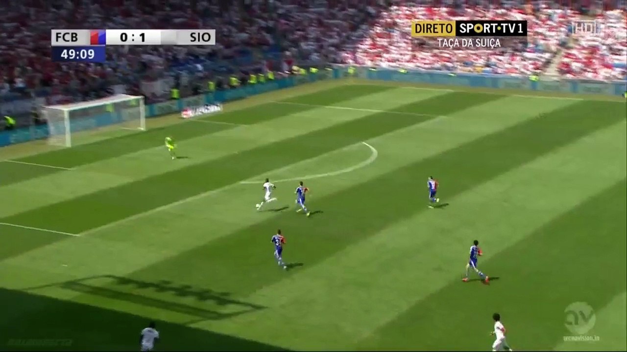 0-2 Fernandes Edimilson Goal | FC Basel vs FC Sion | Swiss Cup Final 07.06.2015