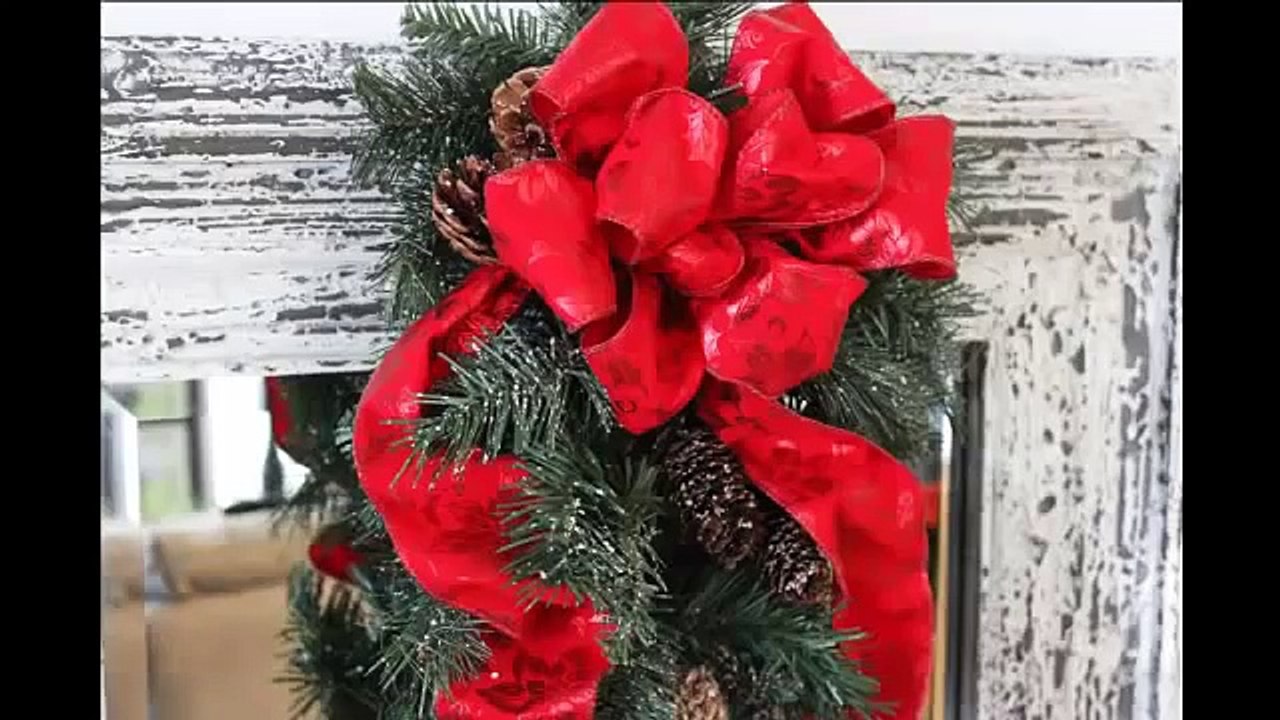 **Perfect Ribbon Bow to Make for Christmas Wreath or Package