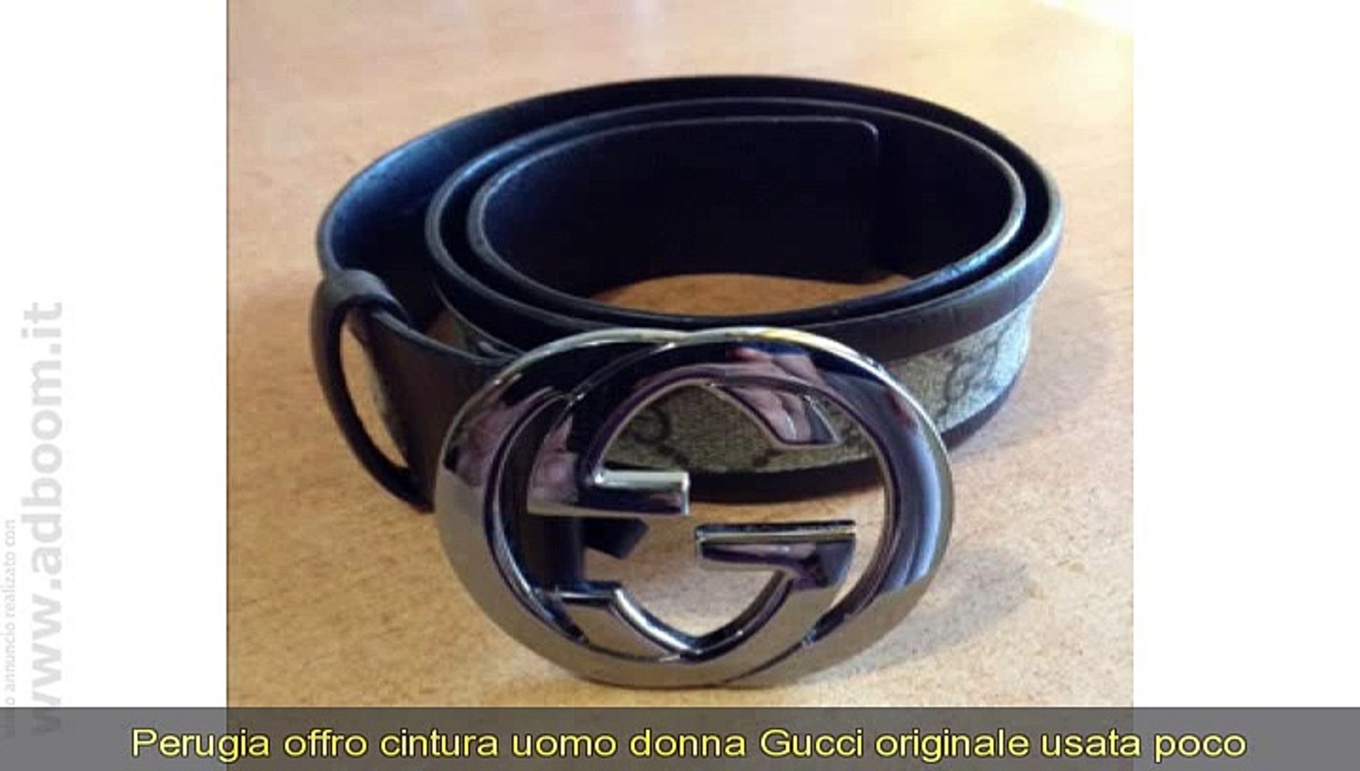 PERUGIA, CINTURA UOMO DONNA GUCCI ORIGINALE USATA POCO EURO 100 - Video  Dailymotion