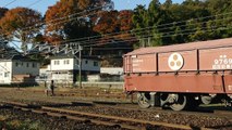 (HD) 赤ホキ、西濃鉄道からJR貨物への引渡し DD40からEF66-100へ (Rail in the shrine)