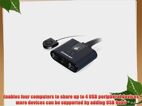 IOGEAR 4 x 4 USB 2.0 Peripheral Sharing Switch (GUS404)