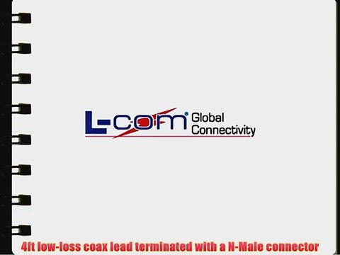 L-Com HG2415Y-NM - 2.4 GHz 15 dBi Yagi Antenna - 4ft N-Male Connector