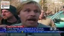 Police Walked A Man In Camo Pants And Dark Jacket Out Of Woods: Newtown Connecticut School Shooting