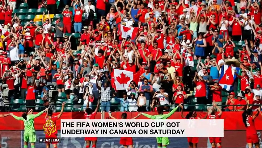 Record turnout for women's football world cup opener