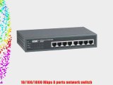 SMC Networks SMC8508T 10/100/1000Mbps Unmanaged 8 Ports Jumbo Frame SupPort Rack Mountable