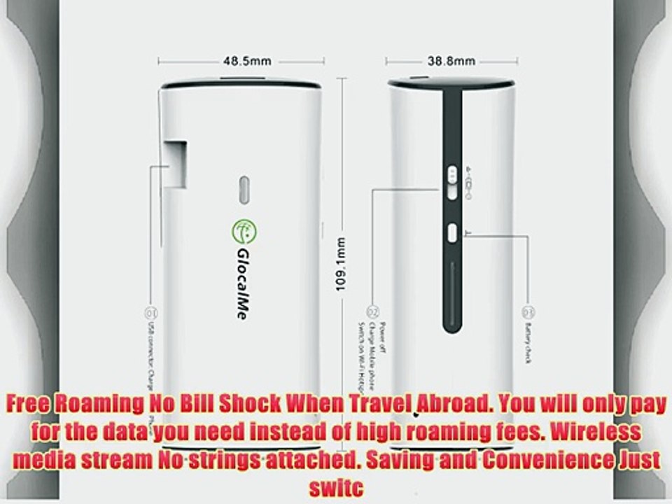 Glocalme? Travel Wifi Unlocked Free Roaming Global Mobile Wifi Hotspot Embedded One Cloud SIM
