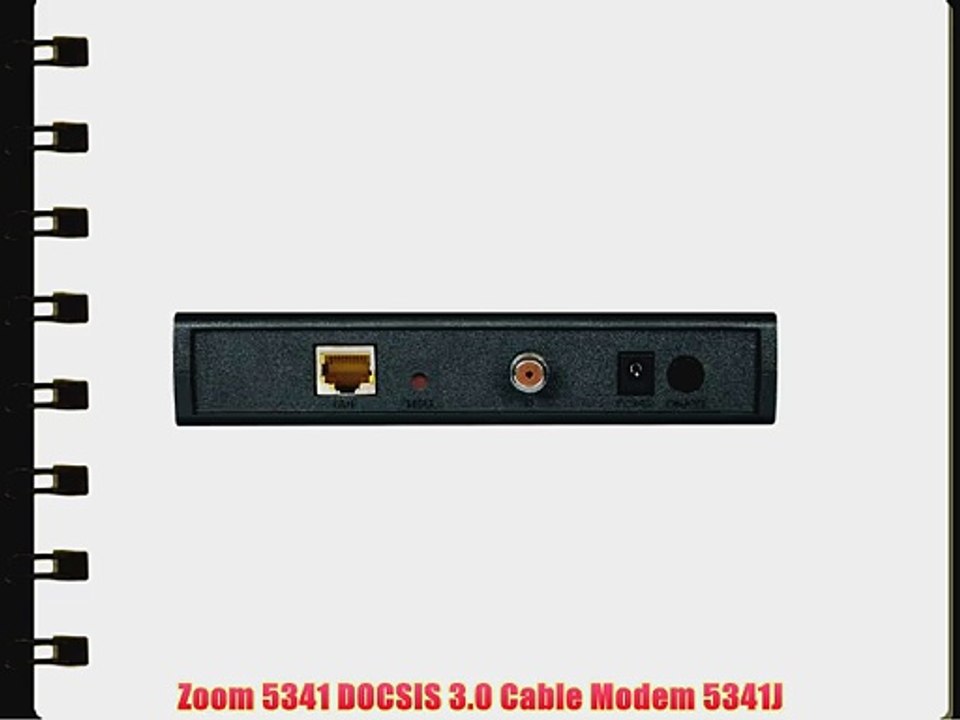 Zoom 5341 DOCSIS 3.0 Cable Modem 5341J