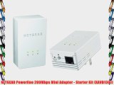 NETGEAR Powerline 200Mbps Mini Adapter - Starter Kit (XAVB1301)