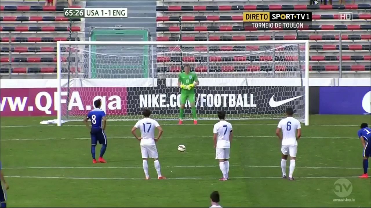 2-1 Joya Penalty Goal | USA vs England | Toulon Tournament 3rd Place match 07.06.2015