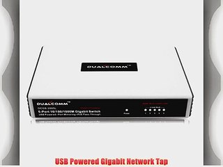 Dualcomm DCGS-2005L 10/100/1000Base-T Gigabit Network TAP (Plastic Case)