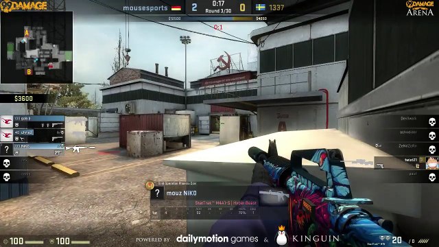 dabo0 - 99DMG Arena 1337 vs mouz @~18:30-19CEST; GPlay 0:2 1337 (REPLAY)
