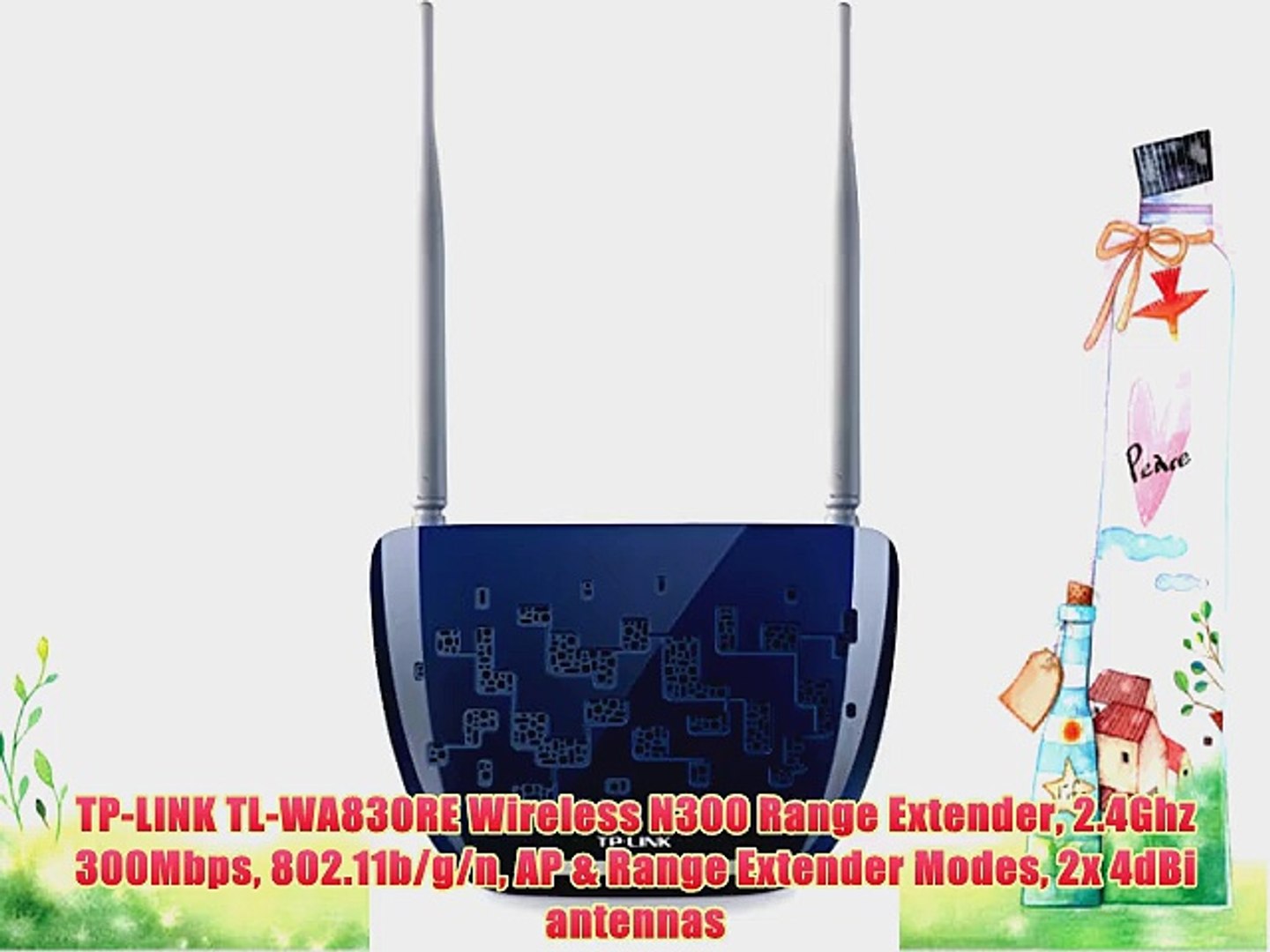 TP-LINK TL-WA830RE Wireless N300 Range Extender 2.4Ghz 300Mbps 802.11b/g/n  AP - video Dailymotion