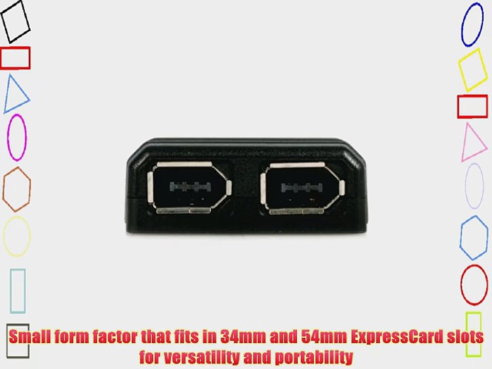 StarTech.com 2 Port ExpressCard Laptop 1394a Firewire Adapter Card (EC13942)