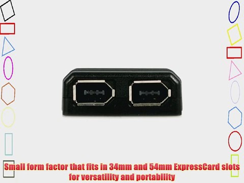 StarTech.com 2 Port ExpressCard Laptop 1394a Firewire Adapter Card (EC13942)