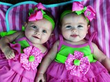 4 Month Old Baby Girl Twins. Just A Few Pics. Growing Up So Fast!