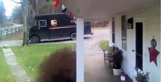 UPS delivery driver gets surprise Christmas gift WATCH his reaction