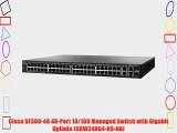 Cisco SF300-48 48-Port 10/100 Managed Switch with Gigabit Uplinks (SRW248G4-K9-NA)