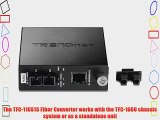 TRENDnet 100Base-TX to 100Base-FX Single Mode SC Fiber Converter (15 Km 9.3 Miles) TFC-110S15