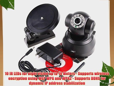 EasyN FS-613A-M136 Wireless WiFi Pan/Tilt IP Camera Two-Way Audio Email FTP Motion Alert Remote