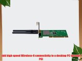 StarTech.com PCI Wireless N Adapter 300 Mbps PCI 802.11 b/g/n Network Adapter Card 2T2R 2.2