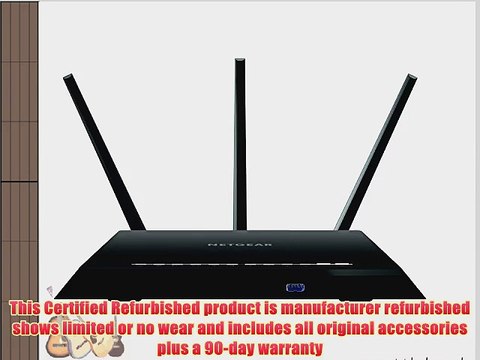 NETGEAR Nighthawk AC1900 Dual Band WiFi Gigabit Router (R7000) (Certified Refurbished)