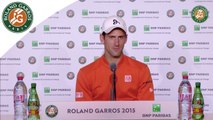 Conférence de presse Novak Djokovic Roland-Garros 2015 / Finale