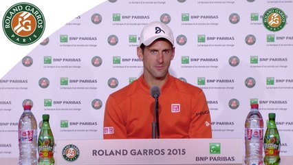 Скачать видео: Conférence de presse Novak Djokovic Roland-Garros 2015 / Finale