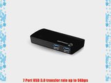 Tek Republic TUH-3700 USB 3.0 7 Port Hub with Two (2.1 amps per port) USB fast charging ports