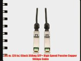 Tripp Lite SFP  10Gbase-CU Passive Twinax Copper Cable Black 0.5M (20-in.) (N280-20N-BK)