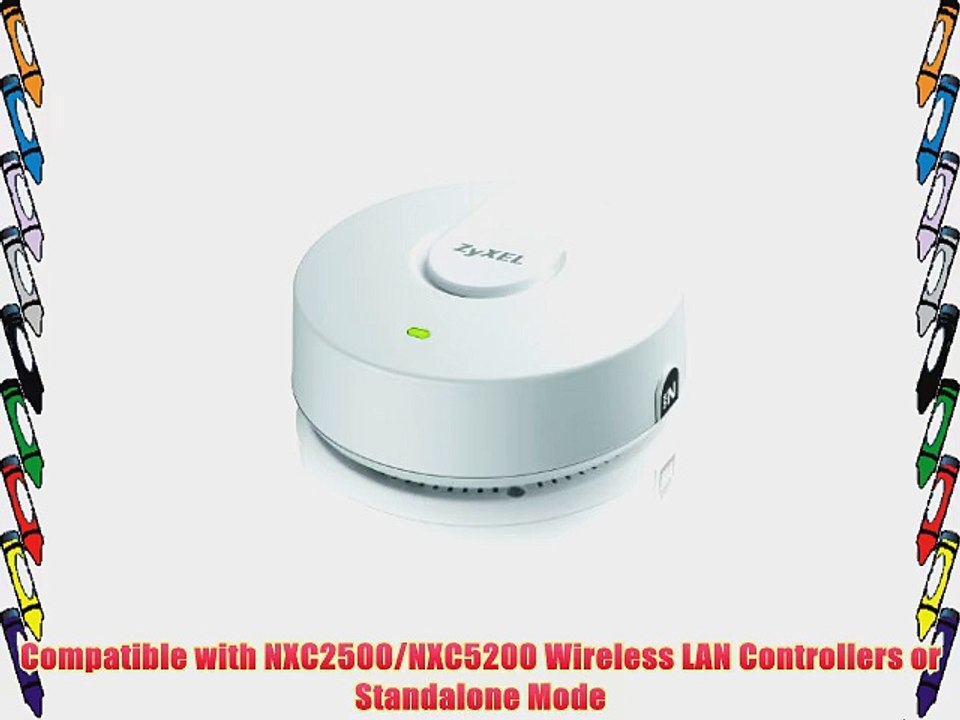 ZyXEL Single Radio 2.4Ghz 802.11b/g/n Ceiling Mount AP with PoE Plenum Rated (NWA5121-NI)
