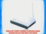 Edimax EW-7228APn 150Mbps 11n Wireless Range Extender/Access Point with 5 Port Switch