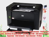 HP LaserJet Pro P1606DN Laser Printer - Monochrome - Plain Paper Print - Desktop 26 ppm Mono