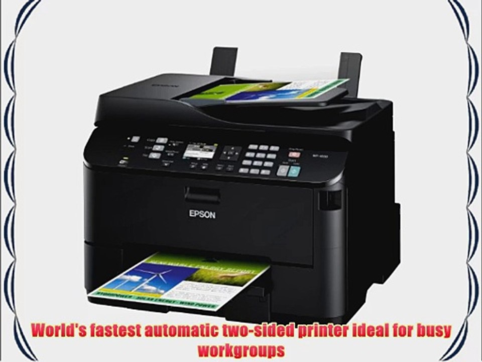 Epson WorkForce Pro WP-4530 Wireless All-in-One Color Inkjet Printer Copier Scanner Fax iOS/Tablet/Smartphone/AirPrint