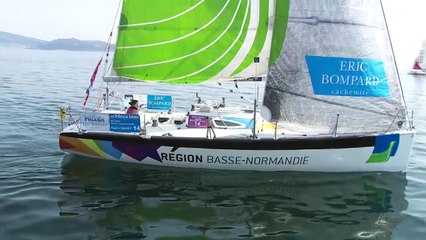 G. Morvan au départ : " je me suis fait doubler par un pedalo ! "