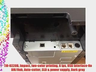 TM-U220B Impact two-color printing 6 lps USB Interface-No DM/Hub Auto-cutter SLD