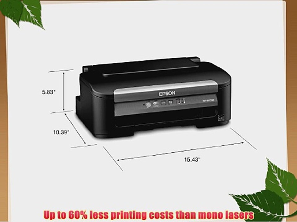 Epson WorkForce WF-M1030 Wireless Monochrome Printer C11CC82201