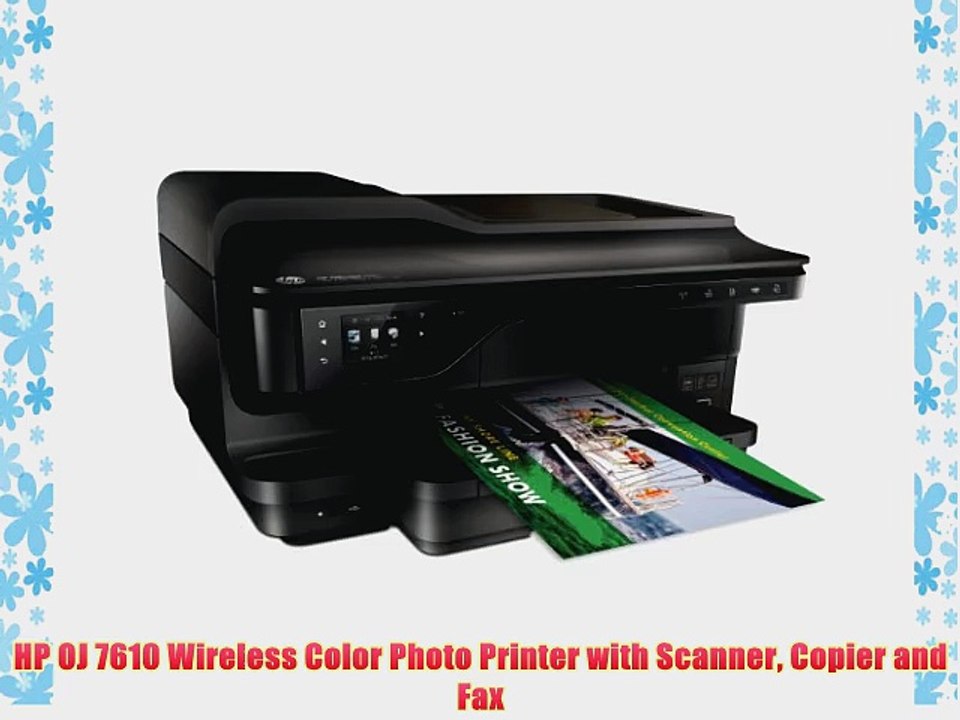 HP OJ 7610 Wireless Color Photo Printer with Scanner Copier and Fax